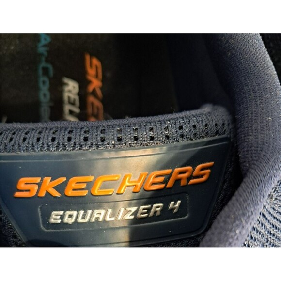 Skechers Equalizer 4 Navy Gray Sneakers 232022 Men's Size 14 Shoes - Picture 14 of 16